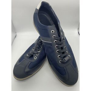 Hugo Boss Men's Lighter 50388431 Blue Lace up‎ Casual Sneakers Shoes 46 EU 13 US